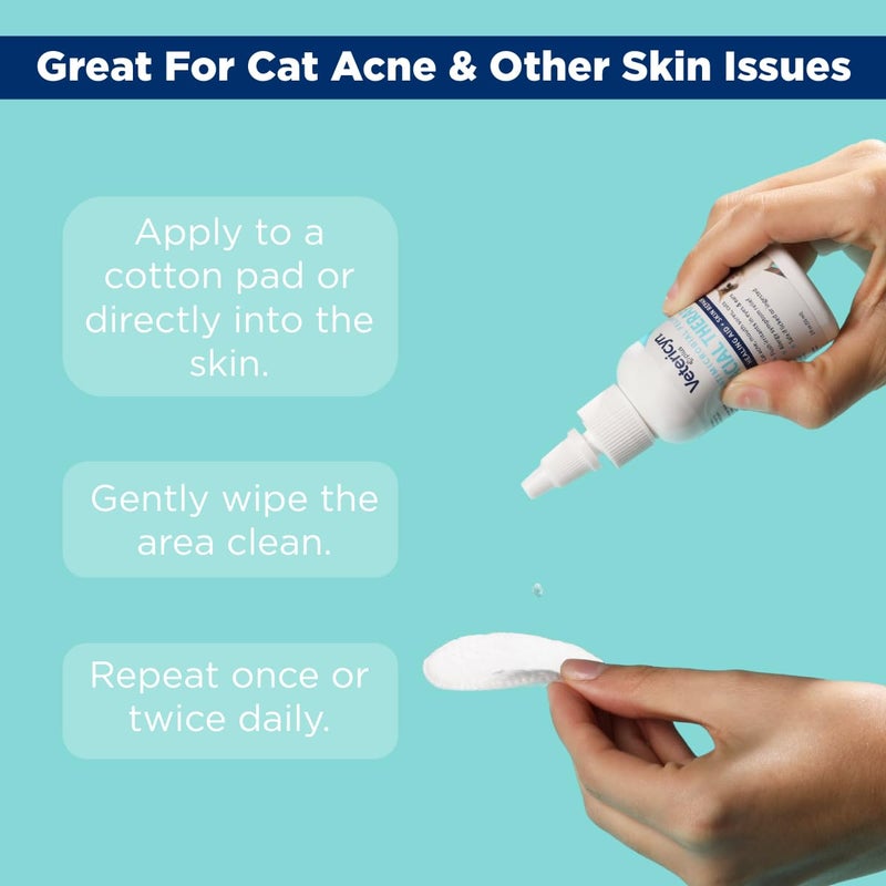 Vetericyn Plus Feline Facial Therapy | Healing Aid and Skin Repair for Different Cat First Aid Needs, Including Cat Acne, Cat Ear and Eye Problems. 2 Ounces - Image 2