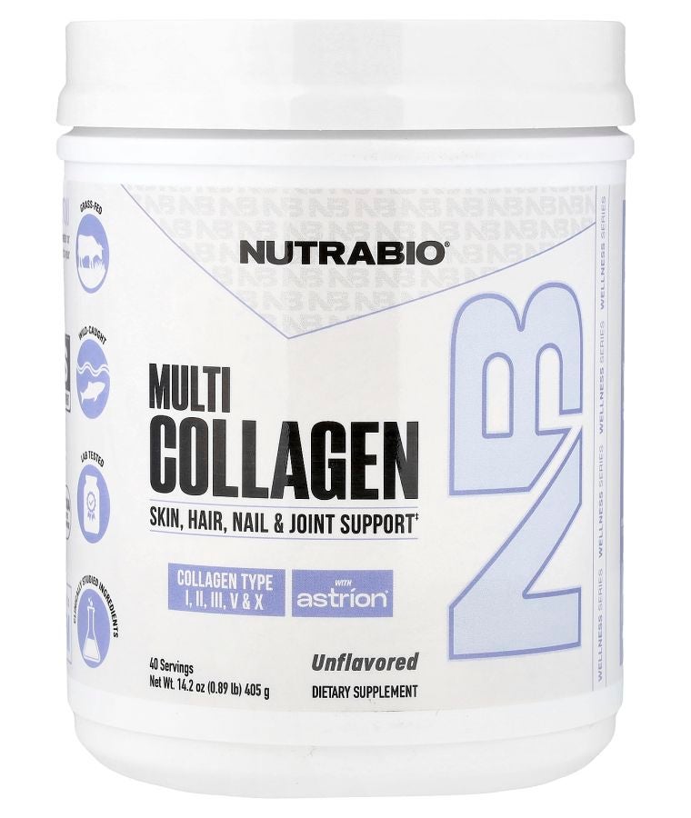 NutraBio Multi Collagen Unflavored 14.2 oz (405 g)
