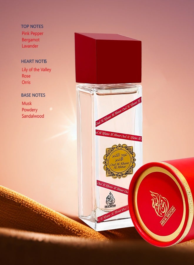 Shaikh Saeed Oud Al Khamr Al Ahmar Unisex Eau De Parfum 100ml - Image 3