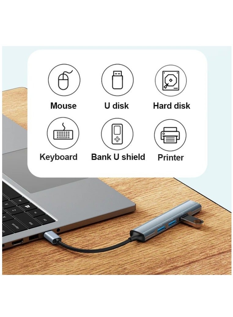 Yesido HB17 4 in 1 USB-C / Type-C Multifunctional Docking Station HUB Adapter - Image 3