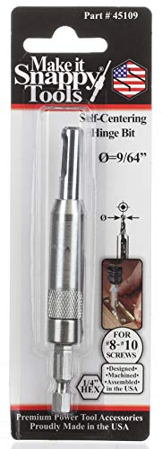 Make it Snappy Tools 9/64 Inch Self-Centering Hinge Bit #45109 - Image 2