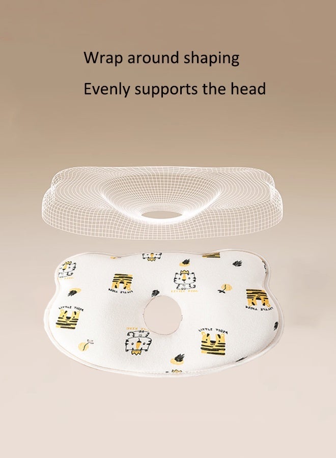 Aissiora Baby neck support pillow Baby's head shaping pillow Memory foam pillow core Prevention and correction of eccentricity Baby pillows Suitable for newborns - Image 4