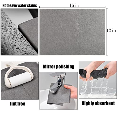KTT Microfiber Cleaning Cloth,Reusable Thickened Magic Cleaning Cloth.Streak Free Miracle Cleaning Cloth for Home,Window,Mirror Glass and Cars.(12" x 16",8 Pack) - Image 3