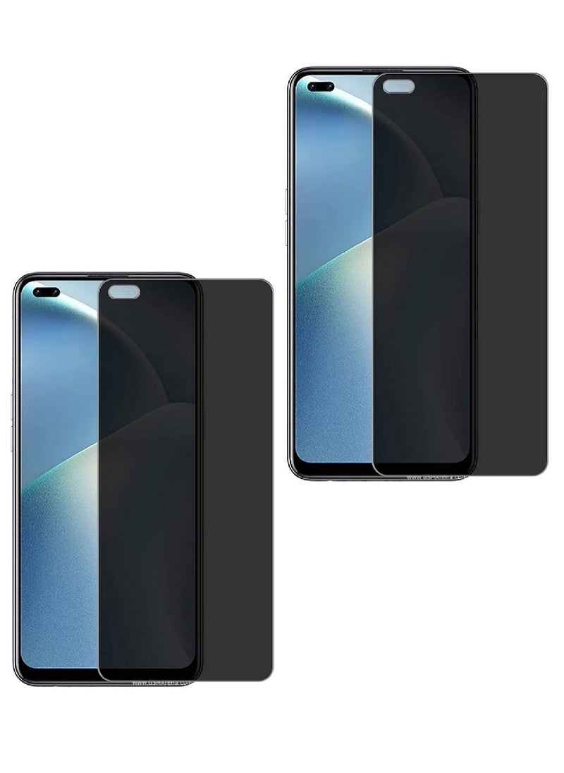 we3 2 Piece Tempered Glass Screen Protector Anti-Spy Privacy Designed For Oppo A93 Full Screen Coverage And Bubble Free - Image 1