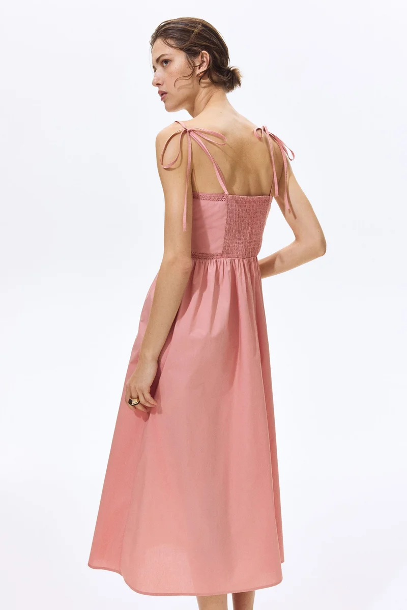 H&M  Tie-strap cotton dress for Women | Best Price UAE