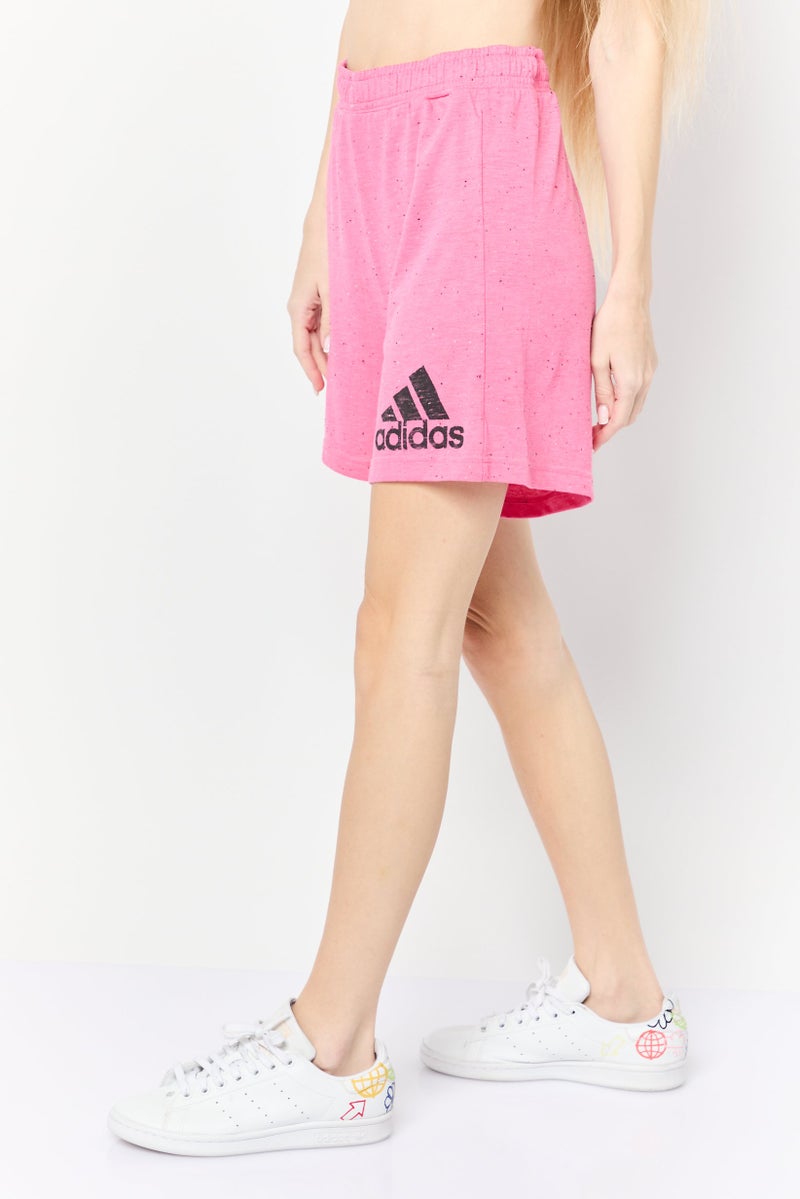 Adidas Women Sportswear Fit Training Shorts, Pink  - Image 3