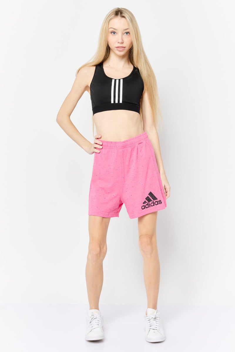 Adidas Women Sportswear Fit Training Shorts, Pink  - Image 2