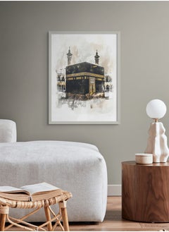 Art Decor Art Decor Framed Islamic Wall Art of Kabah Holy Kabaah Painting Fine Art Wall Décor for Living Room Bedroom Dining Room Office Gifting  - Image 3
