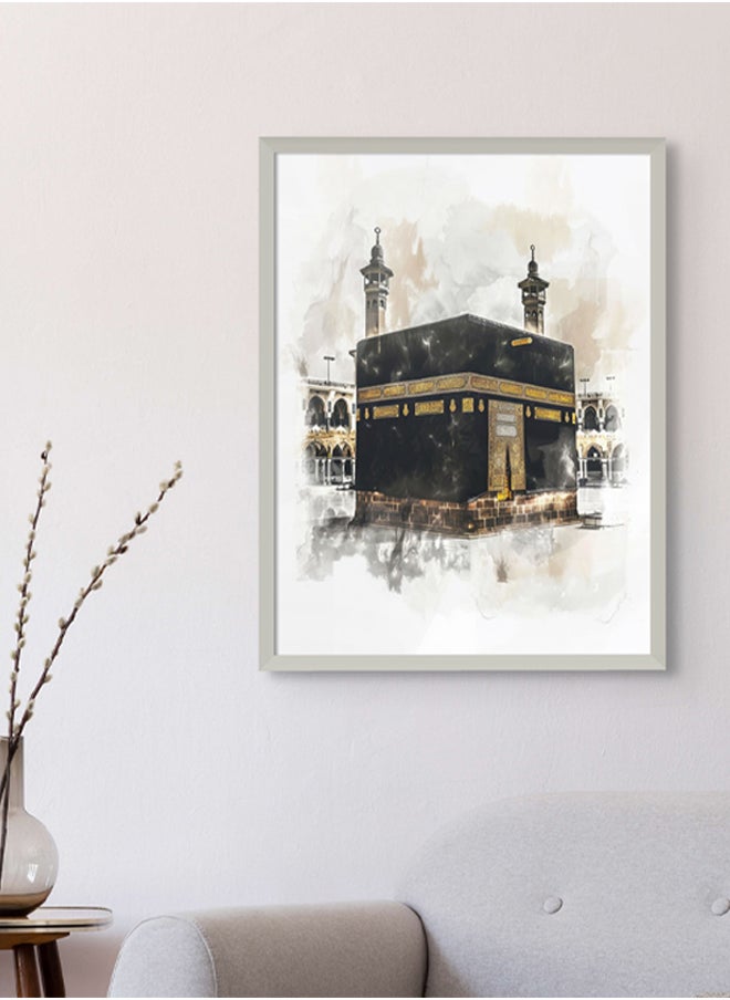 آرت دیکور  ديكور فني مؤطر جدار الفن الإسلامي من Kabah Holy Kabaah اللوحة الجميلة الفن جدار ديكور لغرفة المعيشة غرفة نوم غرفة الطعام مكتب الهدايا  - Image 2