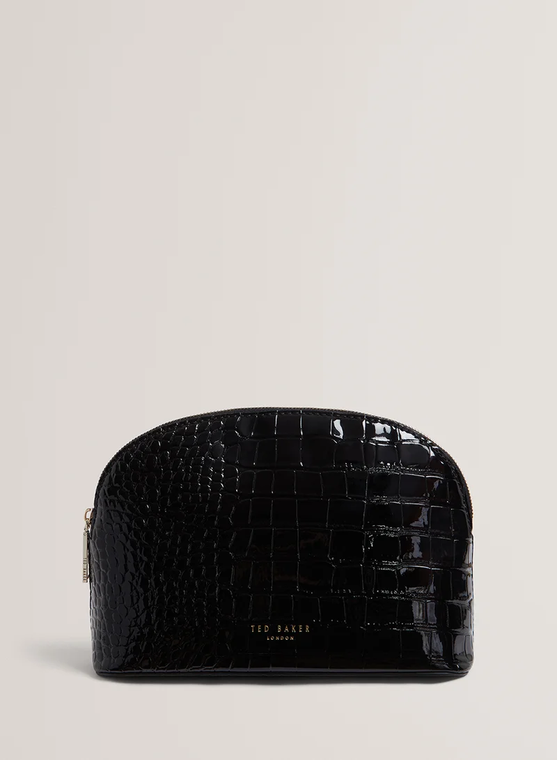 تيد بيكر Valmma Croc Effect Cosmetic Bag