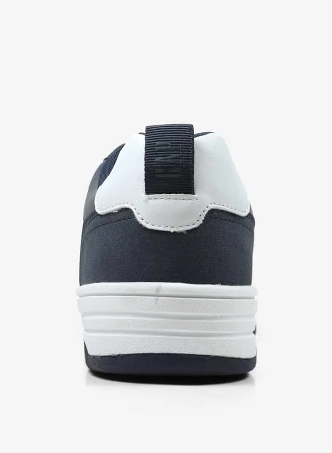 جاب Men's Logo Print Sneakers with Lace-Up Closure - Boston Cup Low M