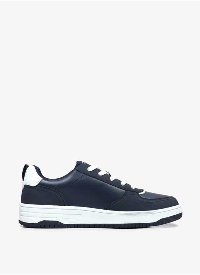 GAP Men's Logo Print Sneakers with Lace-Up Closure - Boston Cup Low M  - Image 1