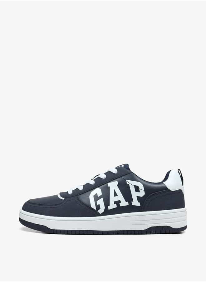 GAP Men's Logo Print Sneakers with Lace-Up Closure - Boston Cup Low M  - Image 2