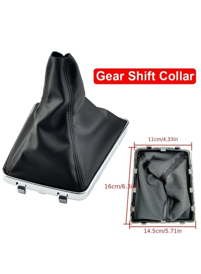 Handbrake Cover Case Black Leather Like Material Anti Slip Grip Easy Installation - Image 5