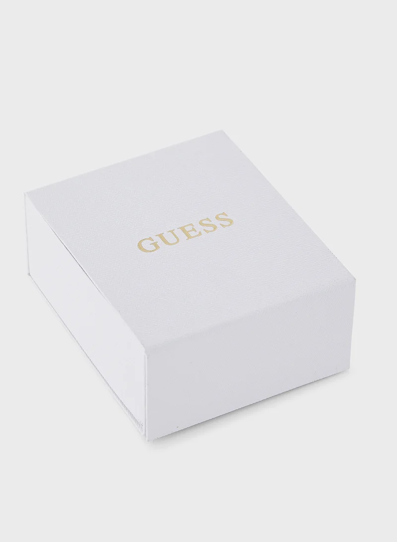 GUESS Logo Detail Hoop Earrings