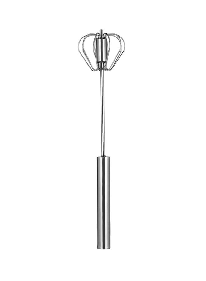 MANBO Semi-Automatic Egg Whisker Silver 30.2 x 6.52 x 6.52cm - Image 1