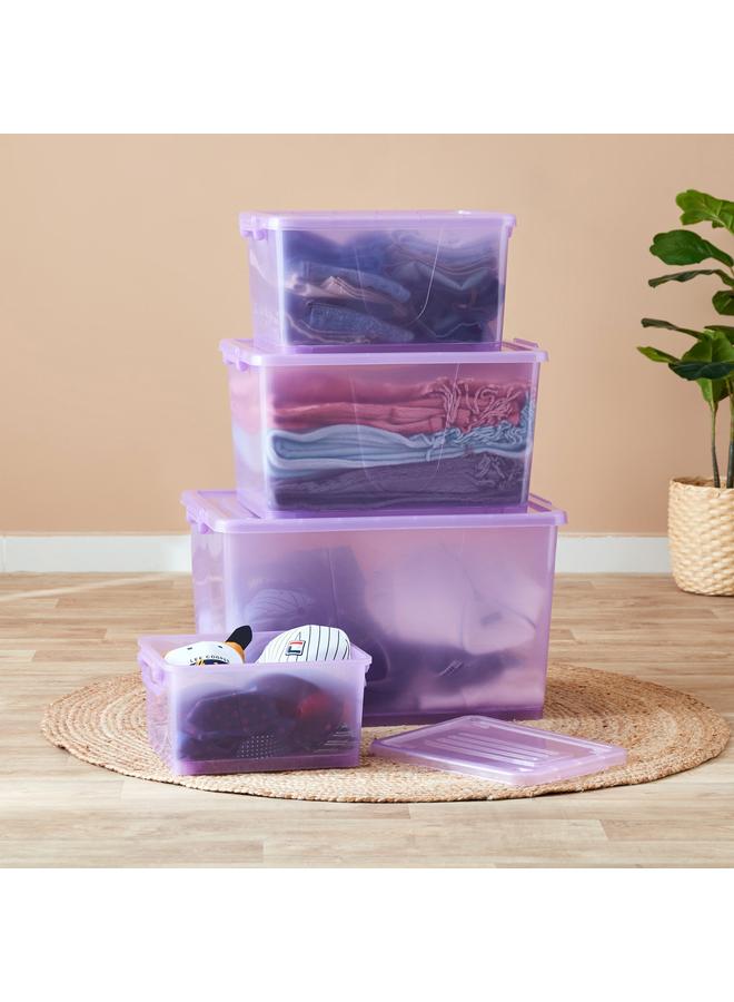 هوم بوكس صندوق تخزين دوار بسعة 32 لتر مع عجلات وغطاء - 47x34x25 سم - Image 5