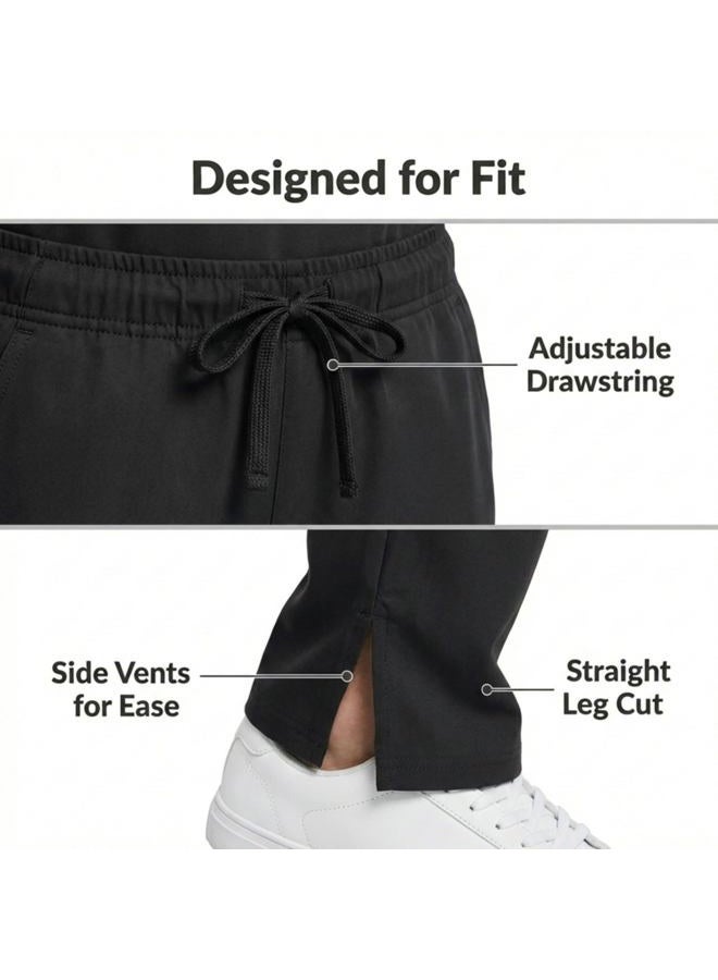 MediChic Mini Marilyn Scrubs 4-Way Stretch Straight Leg Six Pocket Pants with Cargo Pockets, Black, XL - Image 5