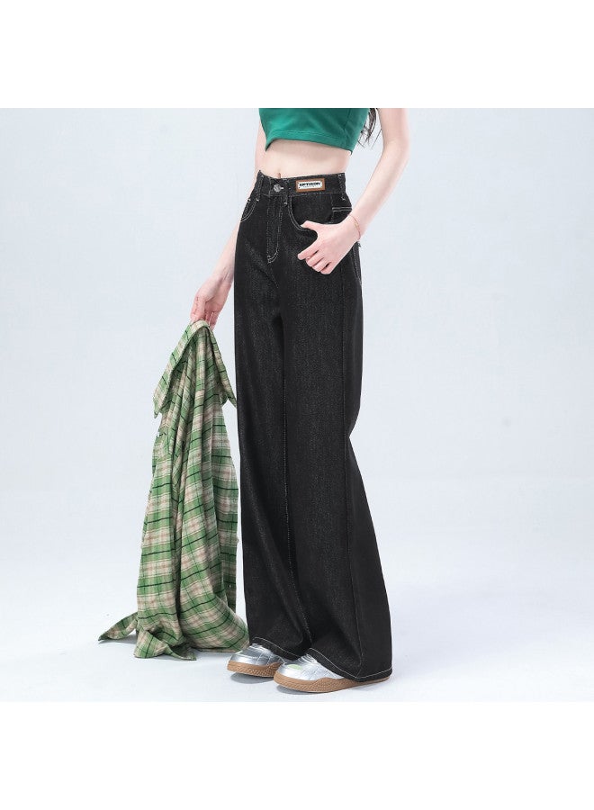 EPTISON High Waist Wide Leg Jeans For Women - 2025 Summer Fashion Loose Fit Versatile Slimming Floor-length Wide Leg Pants - Image 4