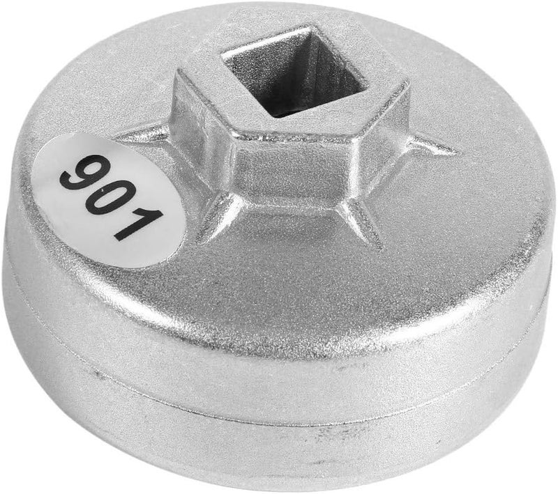 Keenso 65mm 14 Flutes oil filter wrench Silver Car Socket Remover Tool For A8 - Image 2