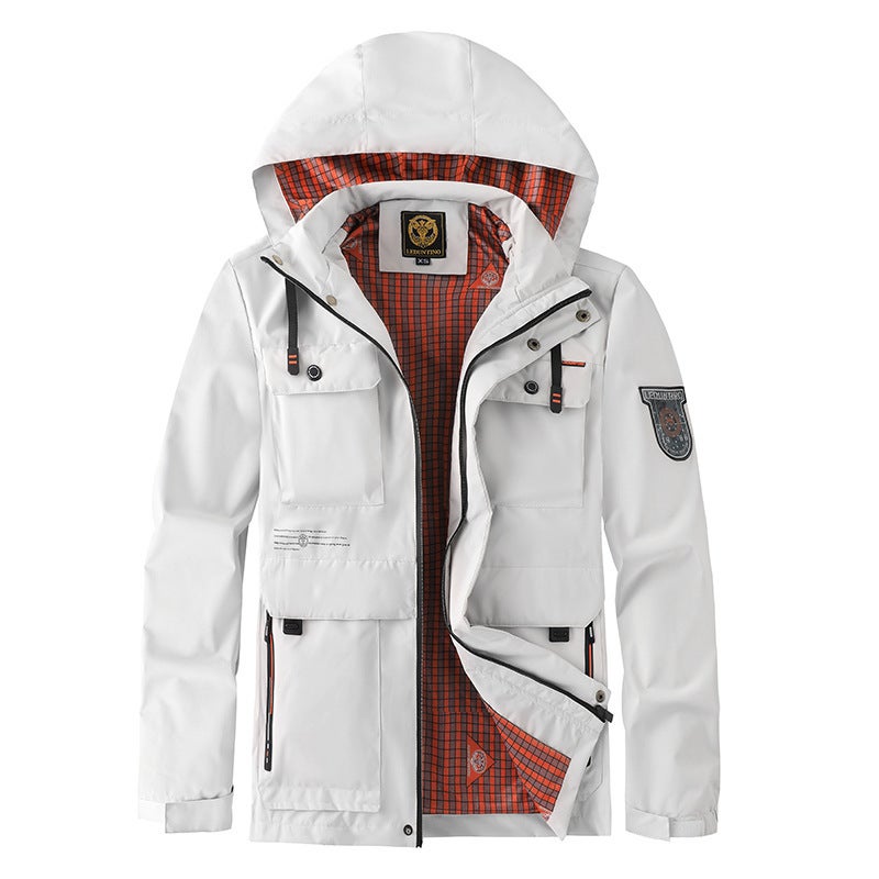 Coat Hooded Year Charge Clothes Long Sleeve Men'S Casual Jacket Parker Waterproof Jacket Outdoor 24 Men - Image 2