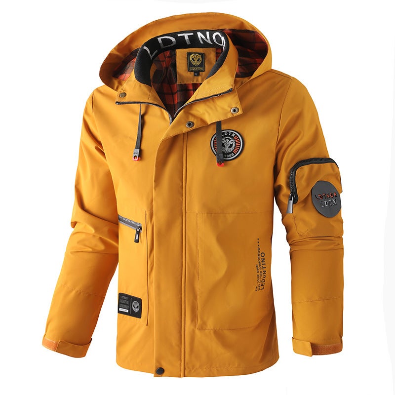 Coat Hooded Year Charge Clothes Long Sleeve Men'S Casual Jacket Parker Waterproof Jacket Outdoor 24 Men - Image 1