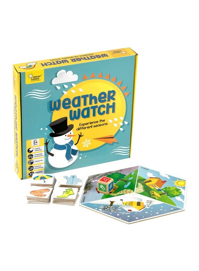 Clever Cubes Clever Cubes Weather Watch, Fun Learning Games for Kids, Activity Games, Best Return Gifts Multicolor  - Image 1