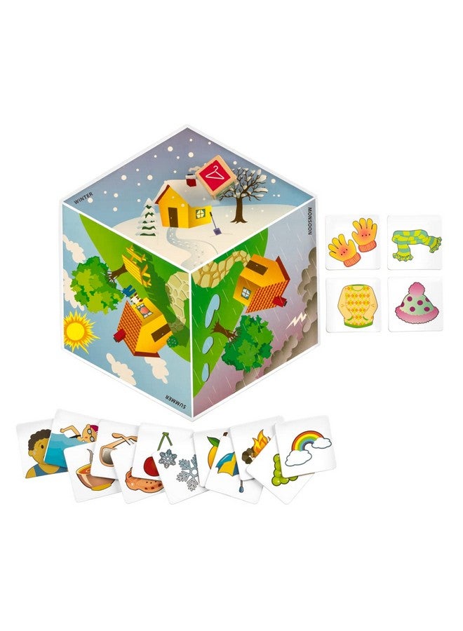 Clever Cubes Clever Cubes Weather Watch, Fun Learning Games for Kids, Activity Games, Best Return Gifts Multicolor  - Image 3