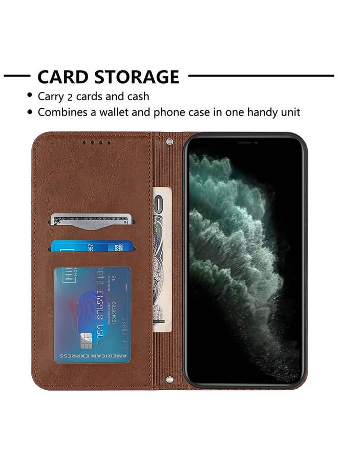 Zaboon Case For iPhone 11 Pro Football Texture Magnetic Leather Flip Phone Case - Image 4