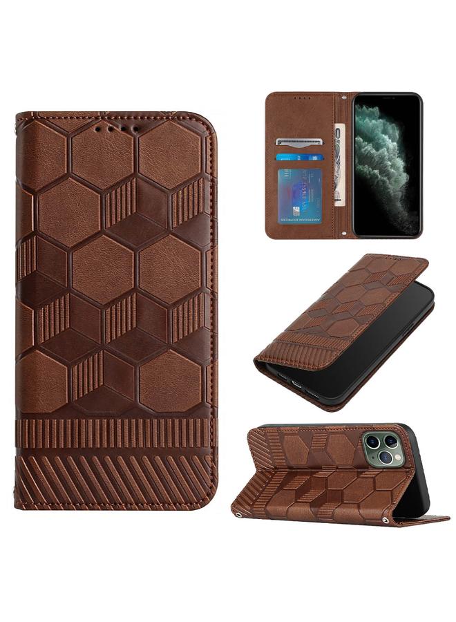 Zaboon Case For iPhone 11 Pro Football Texture Magnetic Leather Flip Phone Case - Image 1