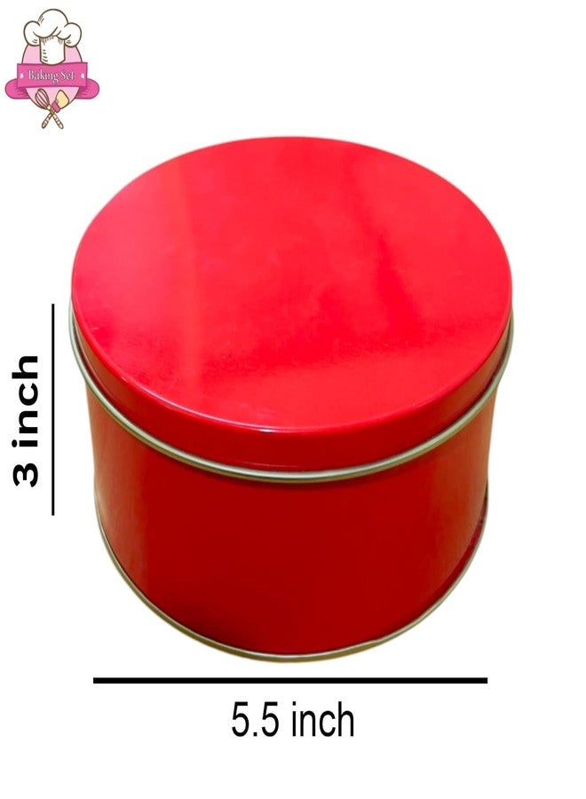 BAKING SET طقم الخبز قالب كعكة الحلم - 5.5 × 3 بوصة - مثالي لكعك البسكويت (أحمر) - Image 2