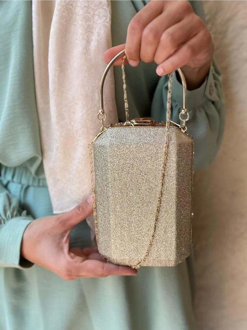 Çanta Trend Bag Trend Long Chain Strap Vertical Evening Bag