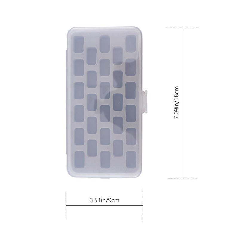 Abaodam 28 Compartment Plastic Bobbin Case With Transparent Cover Sponge Insert Sewing Spool Organizer Box For Sewing Storage And Craft Supplies - Image 3