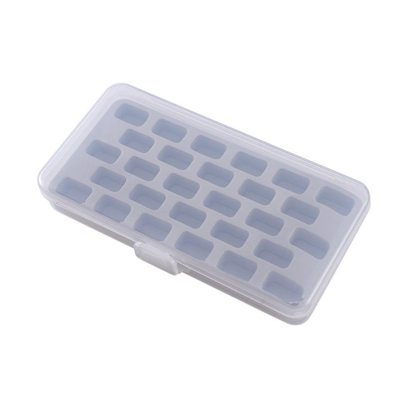 Abaodam 28 Compartment Plastic Bobbin Case With Transparent Cover Sponge Insert Sewing Spool Organizer Box For Sewing Storage And Craft Supplies - Image 2