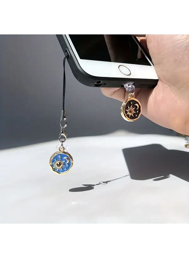 ستاري نايت هاتف غبار سدادة لآيفون 6 14 برو ماكس مع حبل متين سبائك الألومنيوم - Image 2