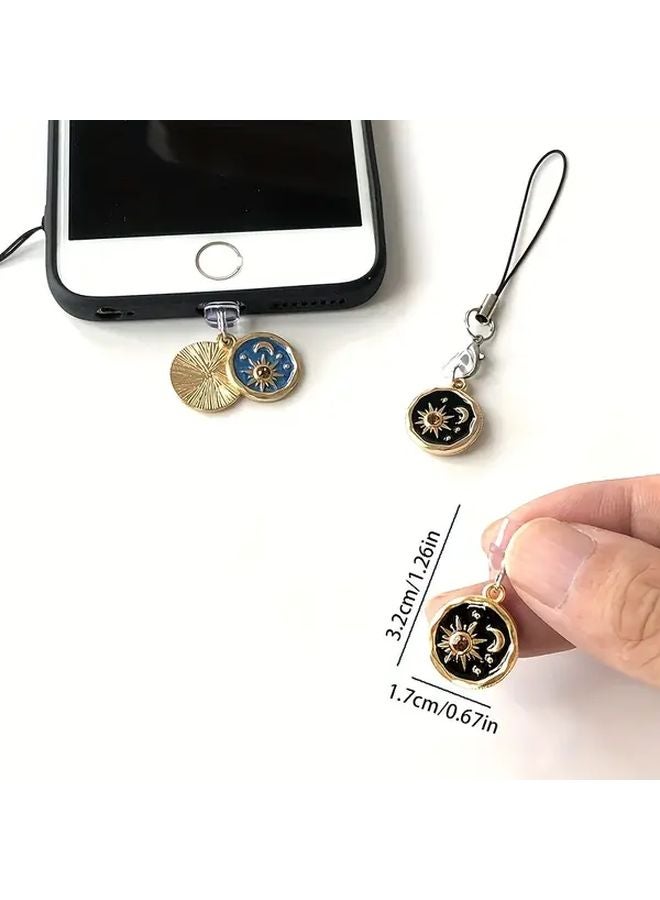 ستاري نايت هاتف غبار سدادة لآيفون 6 14 برو ماكس مع حبل متين سبائك الألومنيوم - Image 3