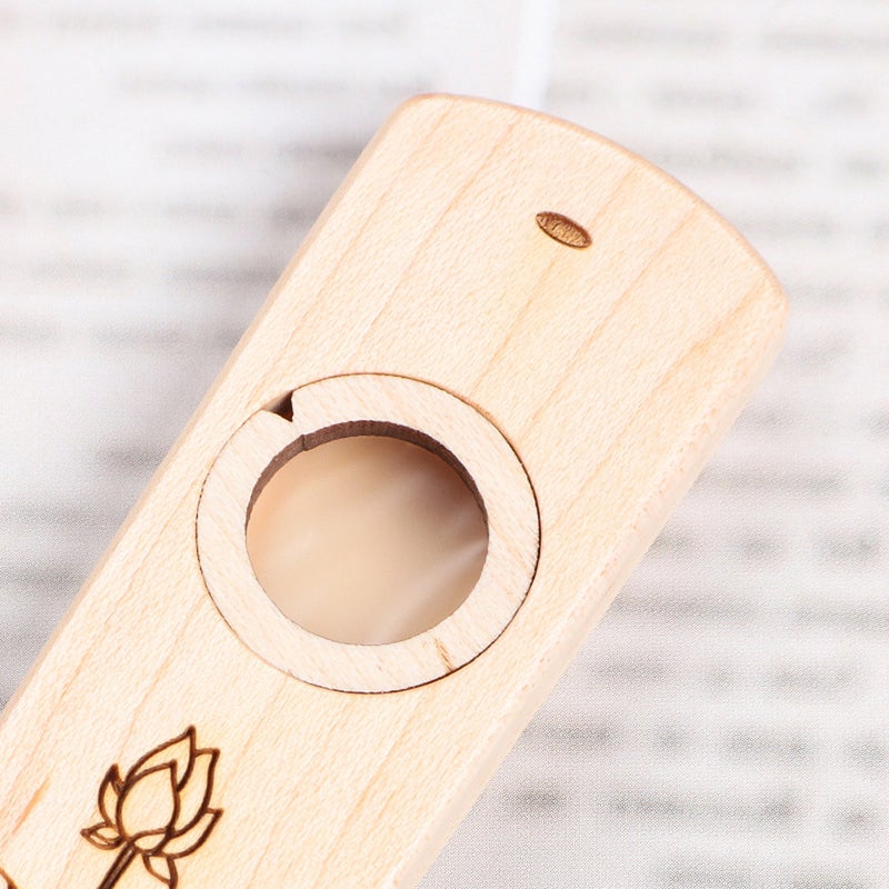 Wooden Kazoo Musical Instruments Ukulele Guitar Accompany Gift for Adult Music Beginner Interesting Party Carnival Show Kazoo Instrument with Replaceable 2 Flute Film - Image 4