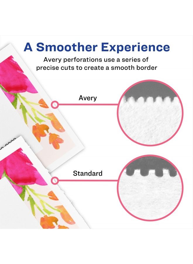 AVERY بطاقات عمل قابلة للطباعة من أفيري، طابعات ليزر، 250 بطاقة، 2 × 3.5 (5371) - Image 3