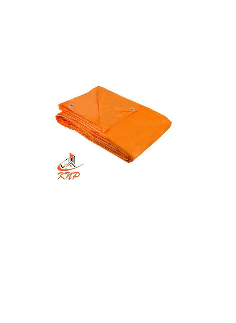 KNP Tarpaulin Sheet Orange Color 18 X 18ft 70GSM  - Image 2