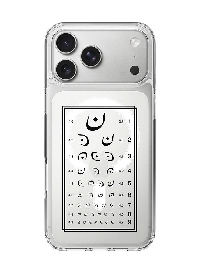 Stylizedd Classic Clear MagSafe Case for iPhone 17 Pro Max , Hybrid Soft Case Flexible Edges Anti Drop TPU PC Gel Thin Transparent Cover [ Designed for iPhone 17 Pro Max ] - Eye Test