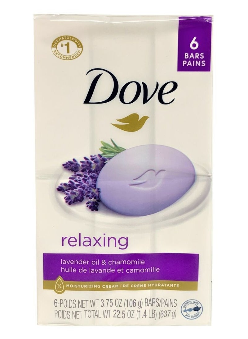دوف صابونة دوف برائحة اللافندر 106 جم × 6