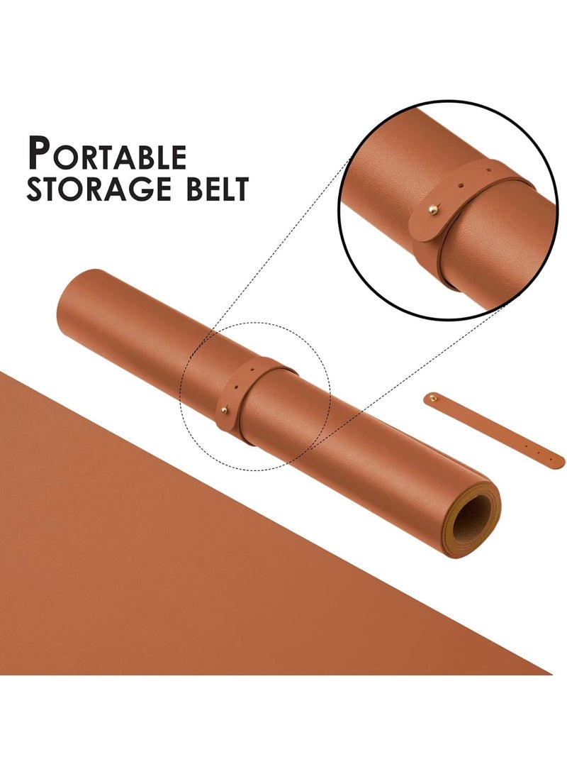 Cork Desk Mat - Dual-Sided Desk Pad for Office and Home - Desk Organization and Accessories - Ideal for Large Mouse Pad and Desk Mats on Top of Desks(Brown,90cmx 43cm) - Image 4