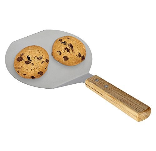 Homi styles Extra-Large Stainless Steel Wide Spatula Turner Strong Wooden Handle - Dishwasher Safe Kitchen Utensil - Heavy Duty Oversized Metal Lifter Grilling, Cooking, Baking Cake & Cookies pancake spatula - Image 3
