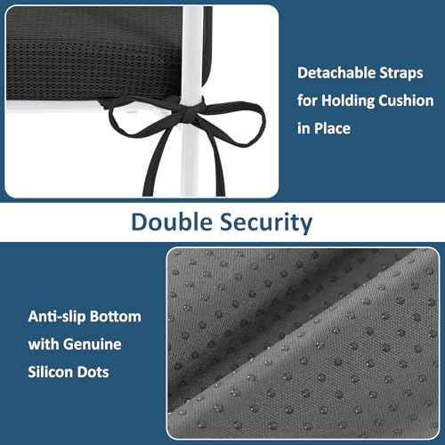 HAVARGO Shower Seat Cushion for Transfer Bench for Bathtub Shower Seats for Elderly, Easy Maintenance Anti Slip Quick Dry Soft to Skin Foam Cushion, Black - Image 5