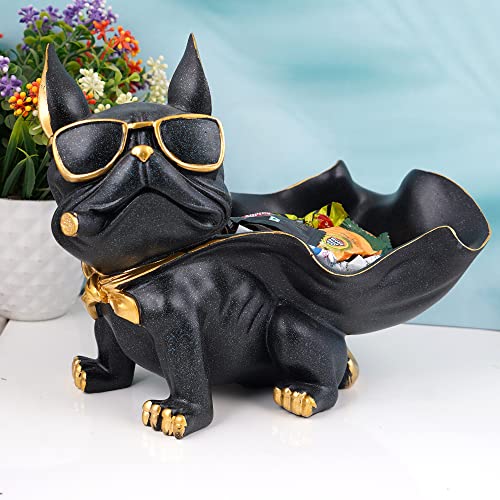 zart Dog Showpiece for Home Decor showpiece (7.5 inch)(Resin, Black) - Image 1