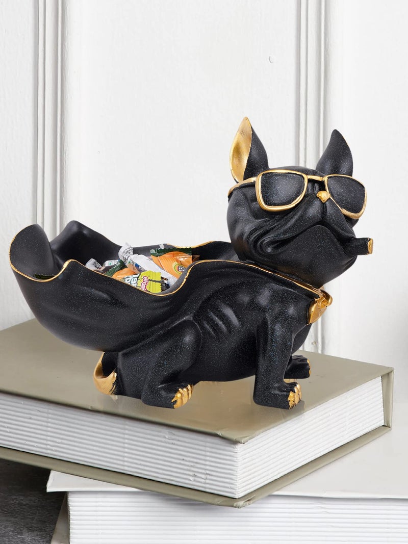 zart Dog Showpiece for Home Decor showpiece (7.5 inch)(Resin, Black) - Image 2