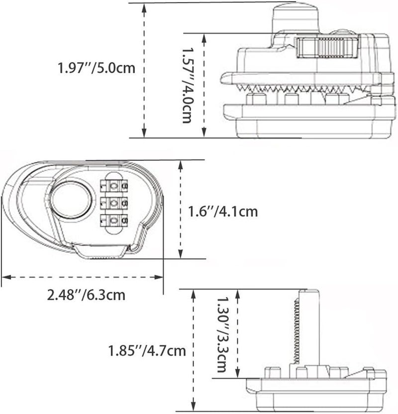 RioRand Trigger Lock 3 Digit Combination Gun Lock Gun Trigger Lock Accessories - Image 2