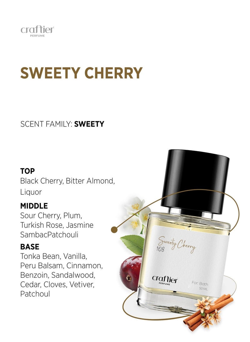 Craftier Perfume SWEETY CHERRY - Inspired of-LOST CHERRY, Eau De Parfum for Men & Women - 50ml, Long Lasting Sweet Fragrance Upto 24 Hrs, Travel Size Unisex Perfume - Image 3