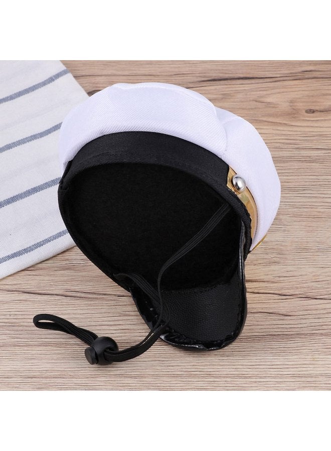 سوتشات قبعة كابتن كلب من Soochat، قبعة بحار على شكل جرو قطة، قبعة زي تنكري للهالوين، إكسسوارات دعائم الصور - Image 4