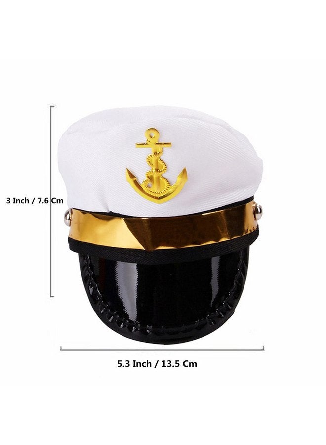 سوتشات قبعة كابتن كلب من Soochat، قبعة بحار على شكل جرو قطة، قبعة زي تنكري للهالوين، إكسسوارات دعائم الصور - Image 1